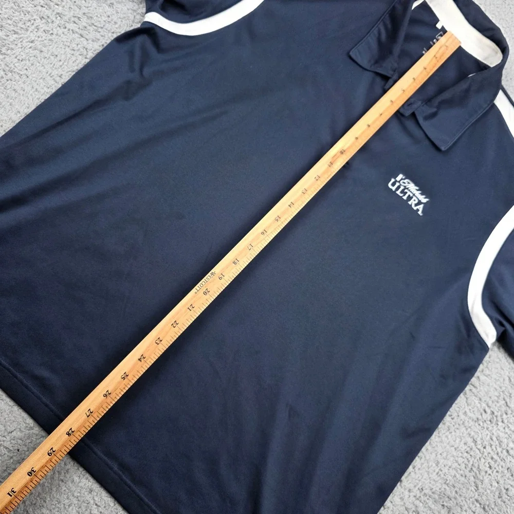 Adidas Michelob Ultra Golf Polo Shirt Mens‎ XL Navy Blue ClimaCool
